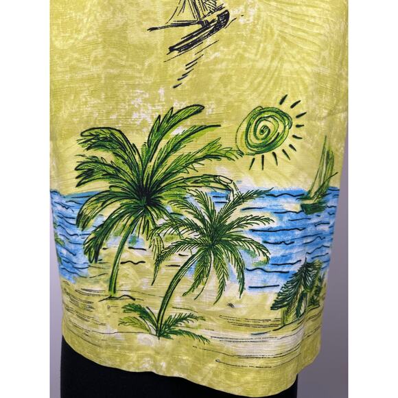 Nancy Bolen City Girl 100% Silk Vintage Embellished Sleeveless Tank Top Beach M - Picture 9 of 14